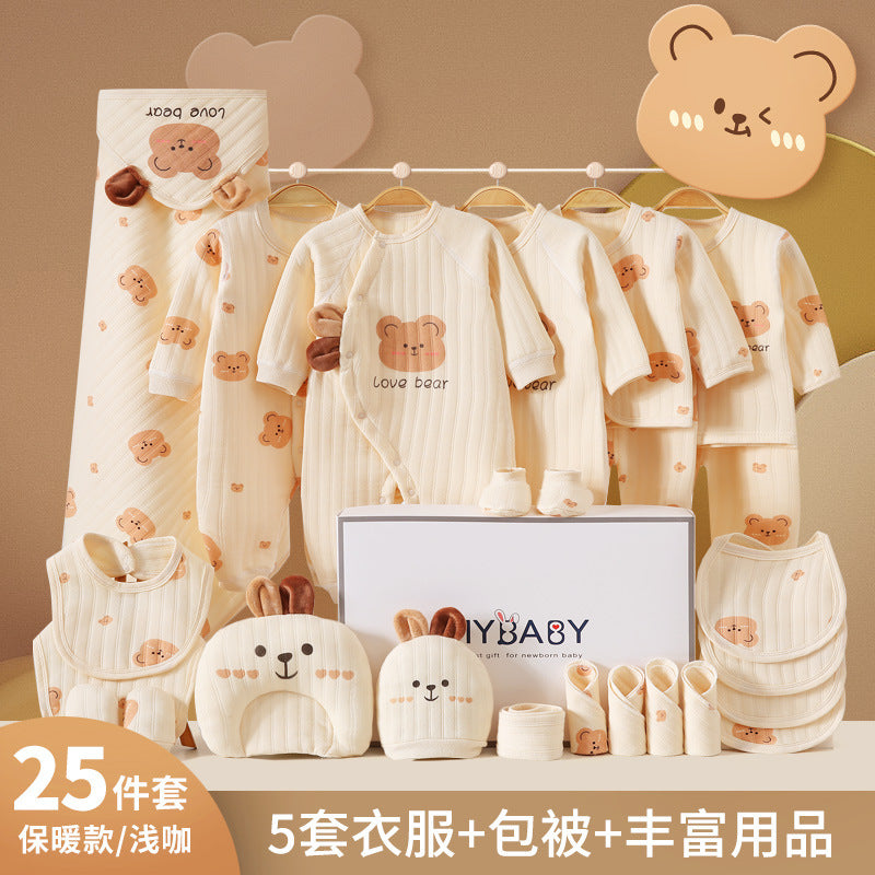 A7 Newborn gift box, baby clothes, newborn products, newborn baby full moon meeting gifts, spring and autumn sets - Mixbatch