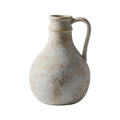 A coarse pottery handmade vase