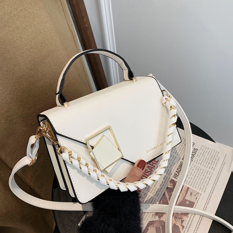 A foreign trade bag women's cross-border new fashion versatile chain Bags shoulder oblique span bag Internet celebrity portable small square bag