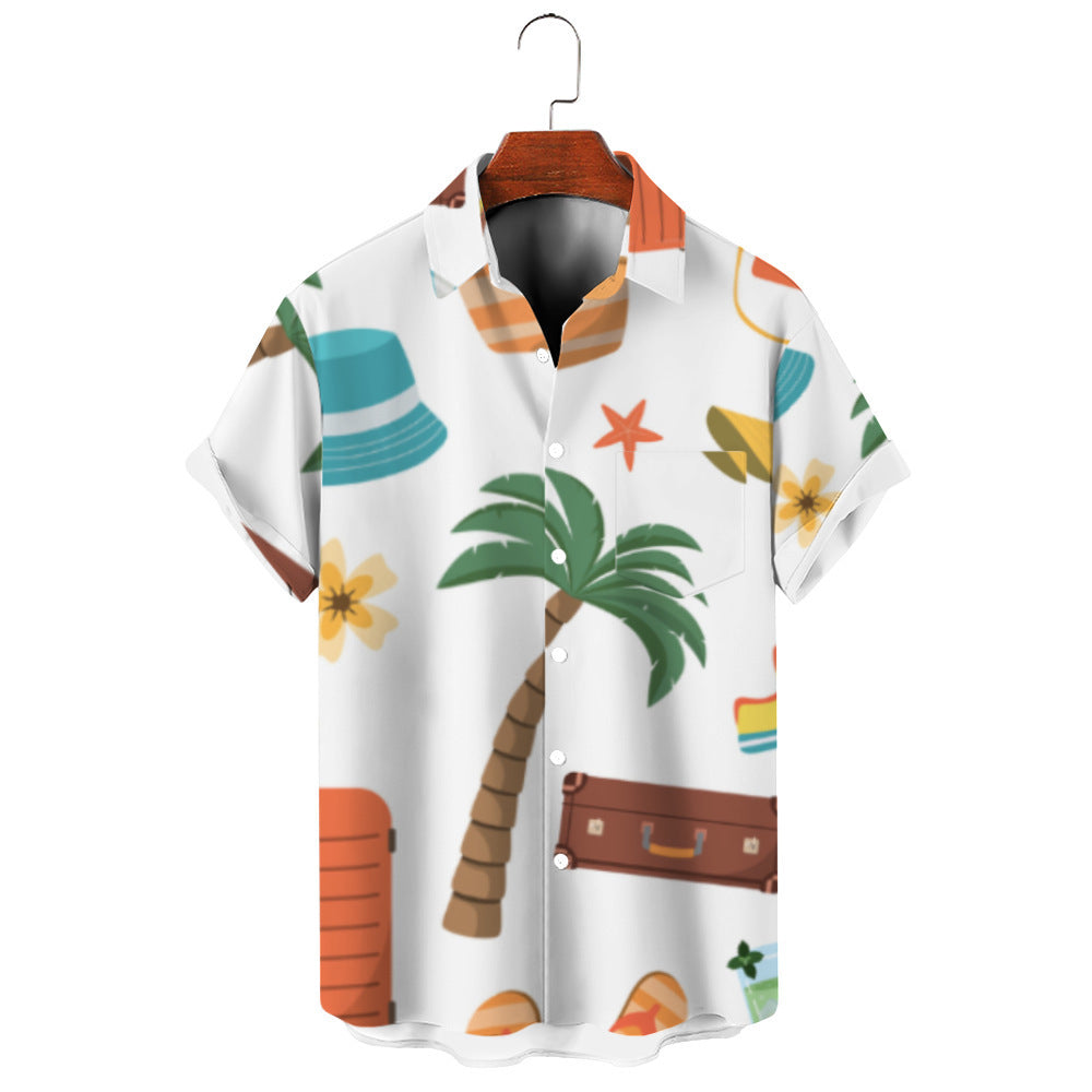 A lapel print shirt