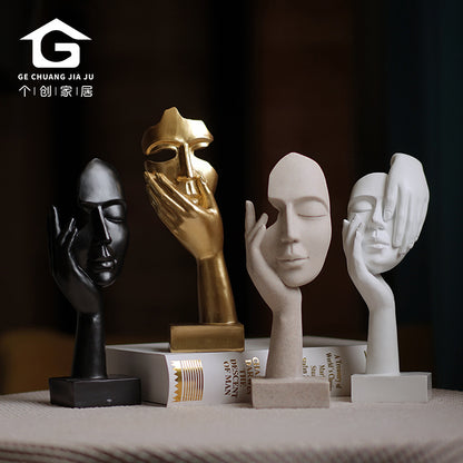 A Thinker Figure Sculpture Ornament