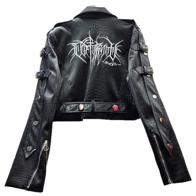 A jacket PU leather jacket