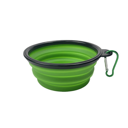A portable pet folding bowl