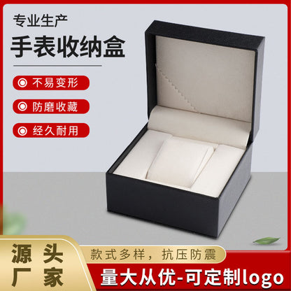 A directly from the manufacturer high-grade PU leather flip plastic embryo watch box Internet celebrity watch box - Mixbatch