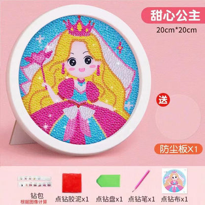 A diamond sticker paste point diamond painting toy little girl handmade children DIY - Mixbatch
