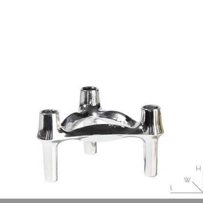 A tripod candlestick alloy decorative ornament