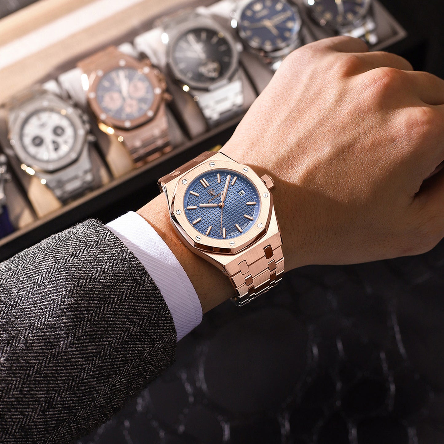 A men's watch waterproof luminous fashion new quartz watch live foreign trade explosion 924