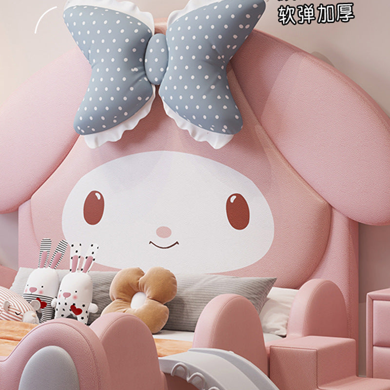 P cartoon bed girl child bed girl with guardrail 2_1 single bed princess room princess style home