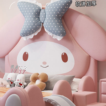 P cartoon bed girl child bed girl with guardrail 2_1 single bed princess room princess style home