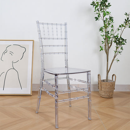 A crystal chair transparent wedding banquet high value chair hotel restaurant wedding chair anti-dirty durable chair