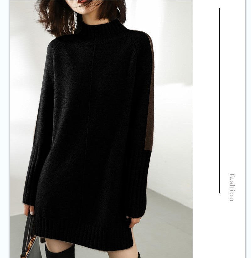 A half turtleneck medium and long top