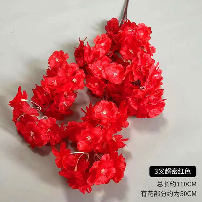 A simulated cherry blossom branch cherry blossom tree plastic wedding decoration peach blossom pear blossom indoor living room ceiling simulated flower fake flower