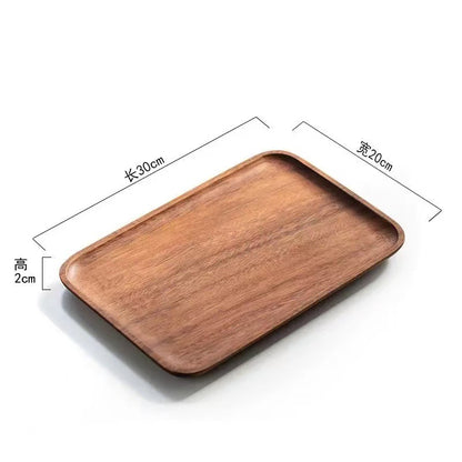 A walnut solid wood tray snack tray