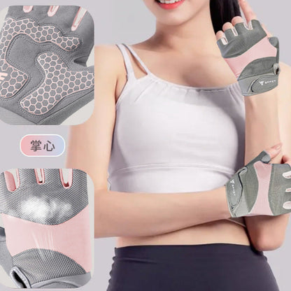 A Kettlebell Sports Half Finger Gloves Men and Women Outdoor Riding Weightlifting Horizontal Bar Fitness Anti-Cocooning