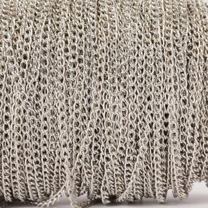 A DIY jewelry accessories, encrypted iron chain, necklace jewelry chain, hairpin tail chain, hair accessories fringed chain connecting chain