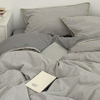 Ins cotton quilt cover single dormitory 1.5m quilt cover 100 cotton washed cotton 200x230 double sheets 2.0kg - Mixbatch