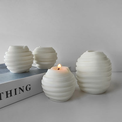 A threaded ball silicone mold