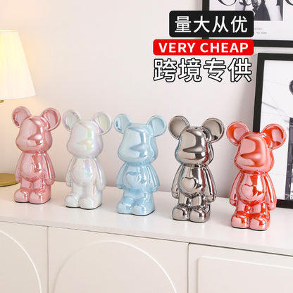 A cartoon love bear violent bear ornament
