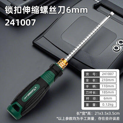 A Industrial grade dual-purpose two-in-one multi-functional household maintenance cross tool one-word cross telescopic screwdriver