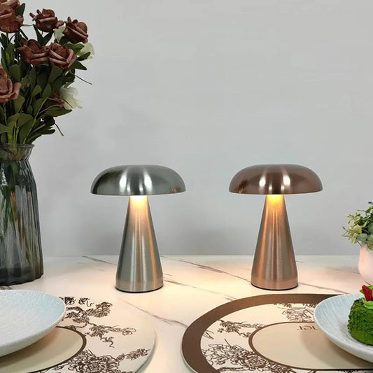 A decorative table lamp
