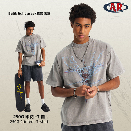 A oversized cotton printed T-shirt