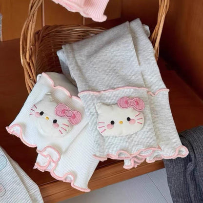 A Children's stretch slim-fit leggings
