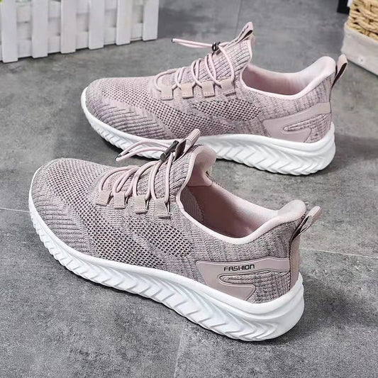 Spring and Autumn Season Hair Replacement Soft Sole Middle aged Mom Sports and Leisure Middle aged and Elderly Walking Shoes Cross border for Women 0.5kg - Mixbatch