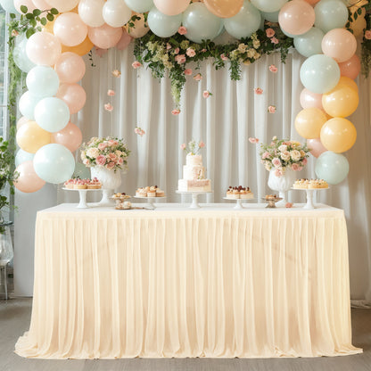 A Table curtain table circumference