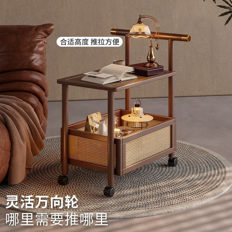 A bamboo movable side trolley