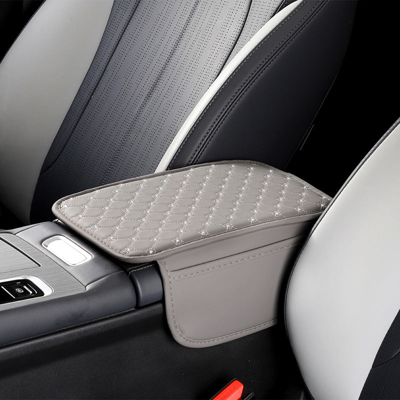 A car armrest mat