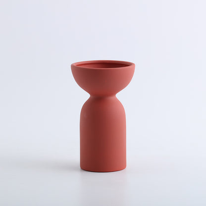 A ceramic vase decorative ornament