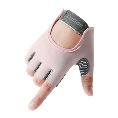 A Fitness half-finger gloves Women's equipment training Non-slip and wear-resistant Outdoor breathable men's spinning bicycle riding Cross-border A36J