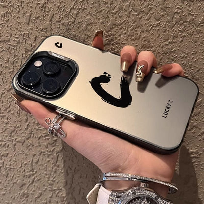 A letter printed mobile phone protective case