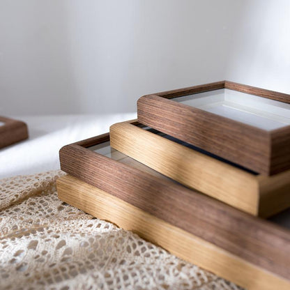 A hollow photo frame tea specimen frame three-dimensional hollow table