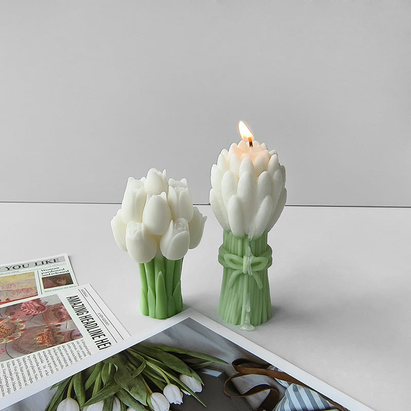 A Scented candle silicone mold