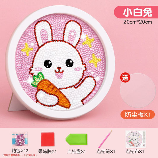 A diamond sticker paste point diamond painting toy little girl handmade children DIY - Mixbatch