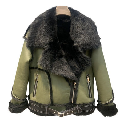 A short fur jacket