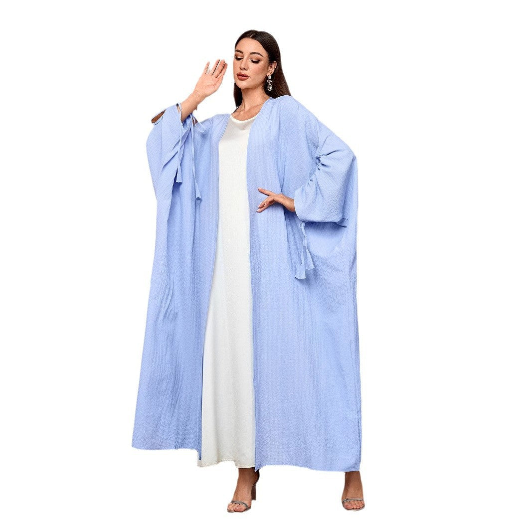 Middle East Women's Fashion New Cardigan Robe Dubai Saudi Arabia Muslim Dress Long - Mixbatch