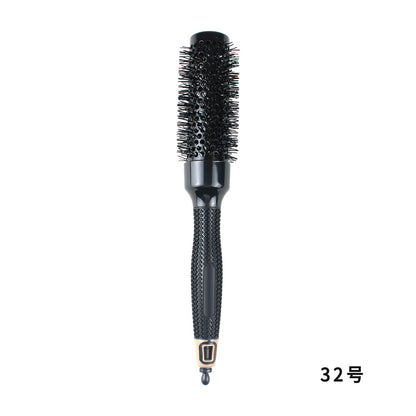 A Non-slip Rubber Handle Ceramic Curling Comb