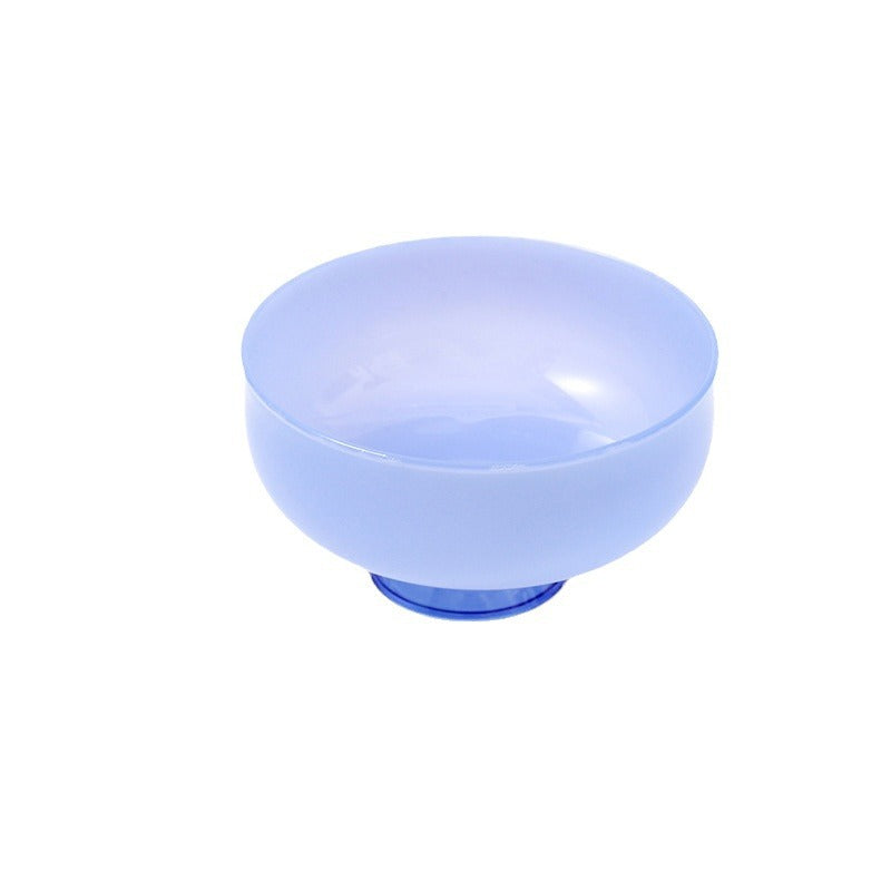A glass bowl fruit salad bowl set