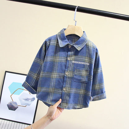 A children's long-sleeved shirt