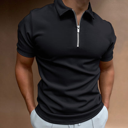 A men's short-sleeved lapel top