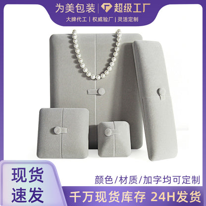 A flannel jewelry box