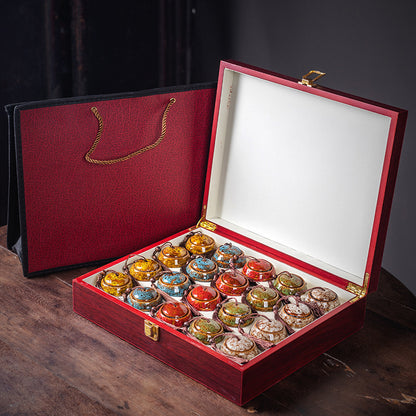 A ceramic tea jar gift box set