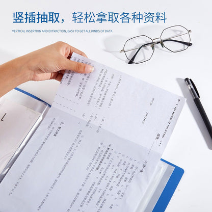 A4 File Folder Document Book with Transparent Sleeves