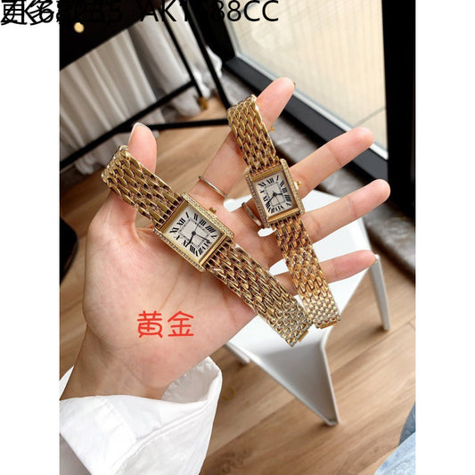 A Tank Series Square Roman Fashion Quartz Women's Watch Cross-Border