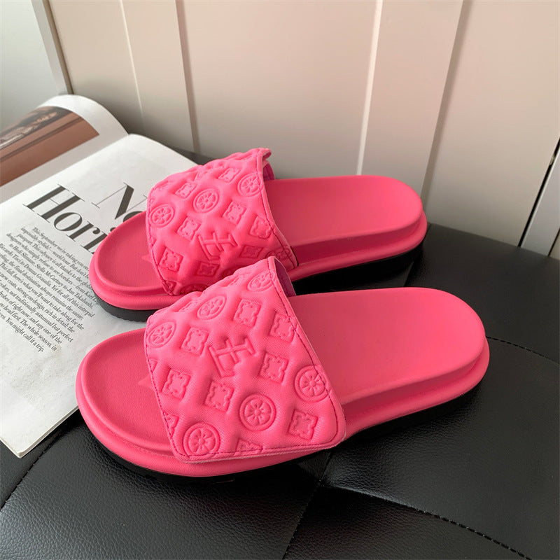 A versatile thick-bottomed muffin soft-bottomed non-slip niche cold slippers
