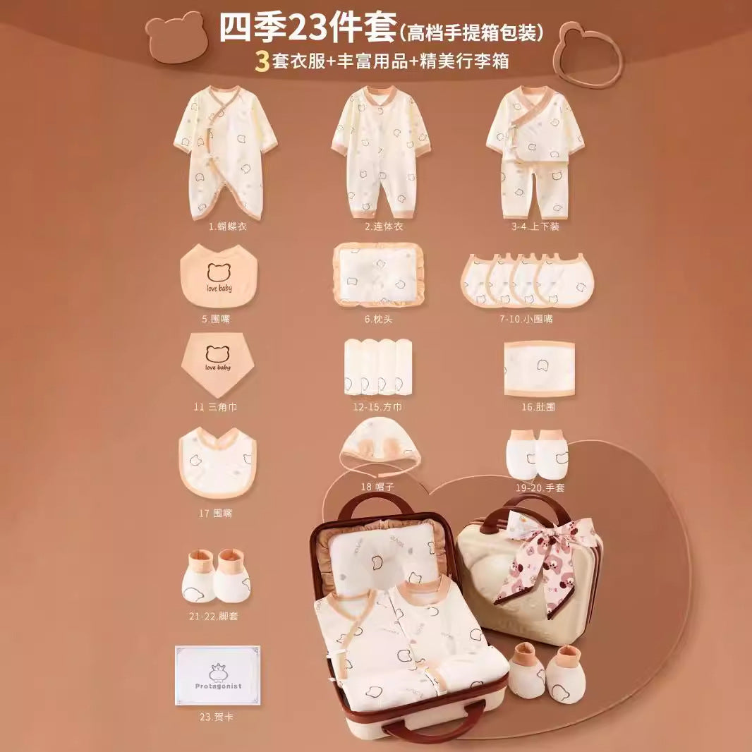 A11 Newborn gift bag, suitcase packaging, baby girl gift box, newborn boy clothes gift - Mixbatch