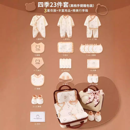 A11 Newborn gift bag, suitcase packaging, baby girl gift box, newborn boy clothes gift - Mixbatch