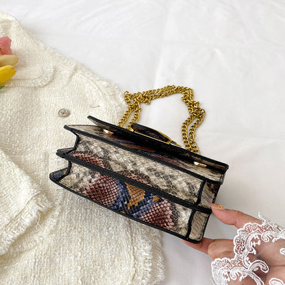 A Snakeskin pattern bird swallow women's bag Cross-border foreign trade European and American fashion women's bag
